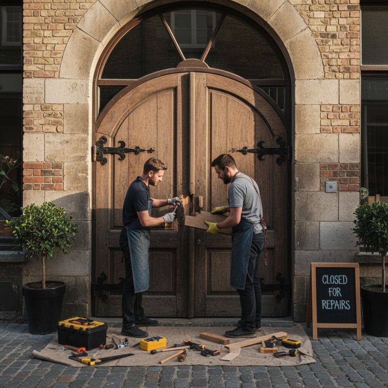 Wood Door Refinishing Service