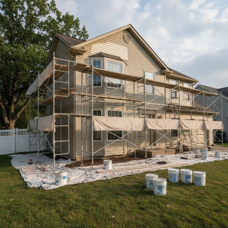 Exterior Garage Painting in Greeley, CO